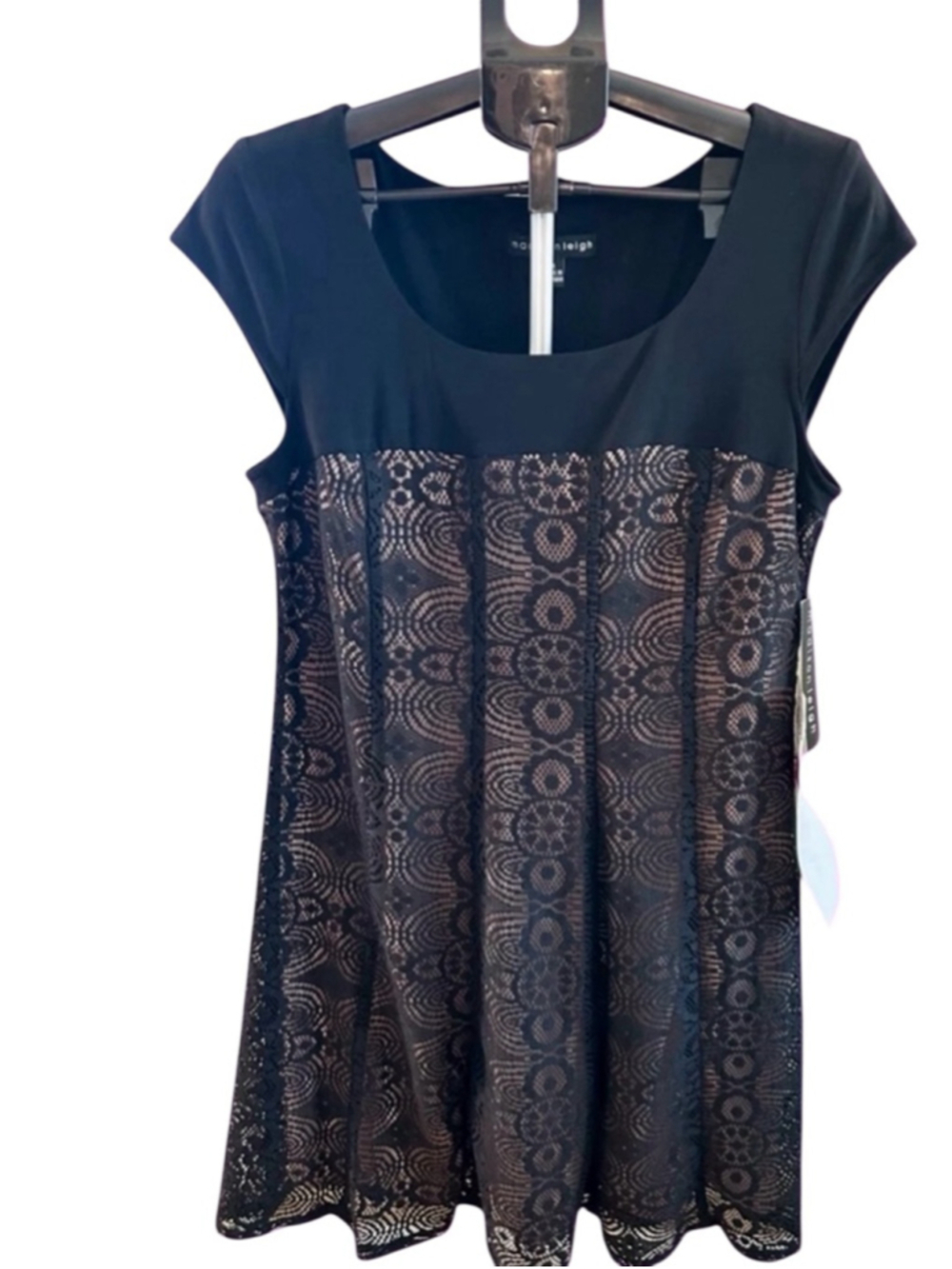NWT Madison Leigh Black Lace Women's Dress Size 14